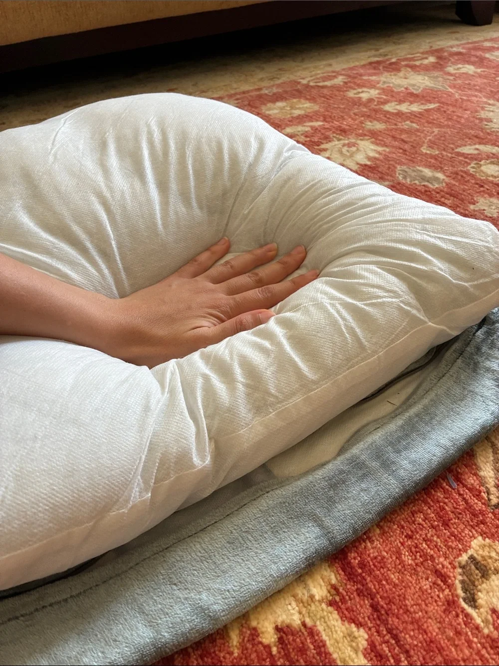 2 Gray and Silver Checkered Decorative Pillows